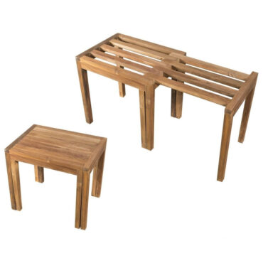 stool bench wood bathroom teak tricky cipi