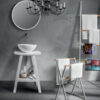console da bagno teak legno bianco zen cipì