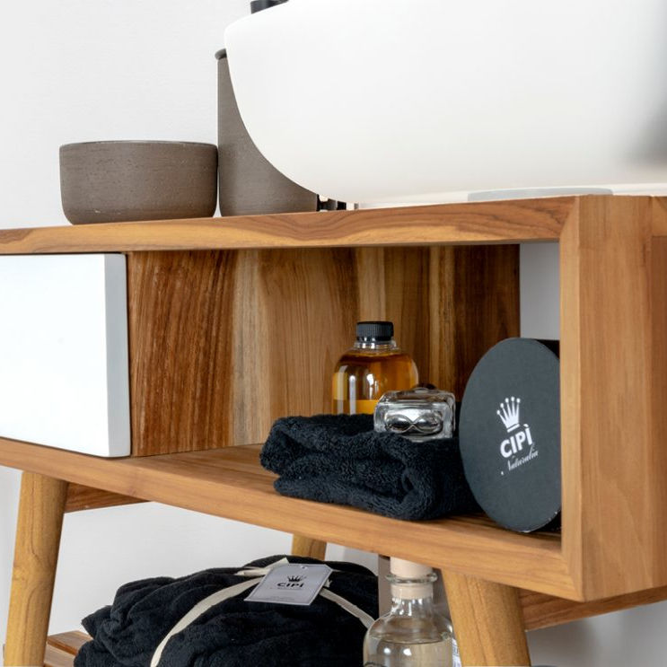 Consolle Teak Basic - Cipì - design ed accessori per la stanza da Bagno