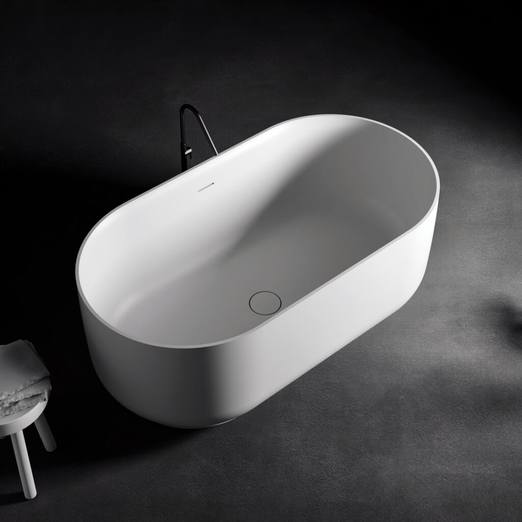 vasca da bagno bianca luxolid freestanding horizon relax design
