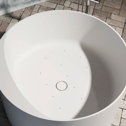 vasca da bagno freestanding luxolid idromassaggio circular relax design