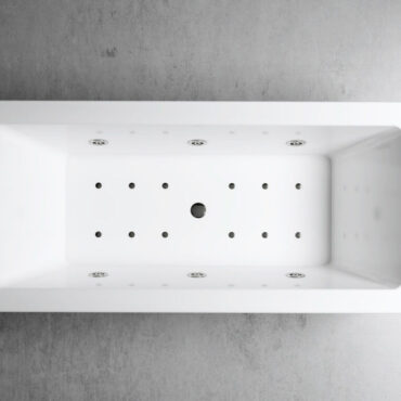 vasca da bagno acrilico dettaglio idromassaggio laqua relax design