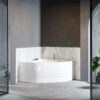 camelia relax design acrylic corner bathtub
