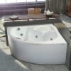 baignoire d'angle acrylique whirlpool vittoria relax design