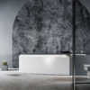 vasca da bagno angolare asimmetrica acrilico sabrina relax design