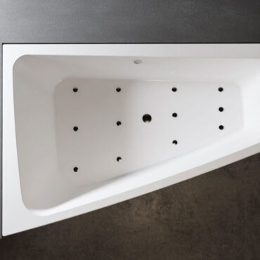 vasca da bagno angolare asimmetrica idromassaggio sabrina relax design