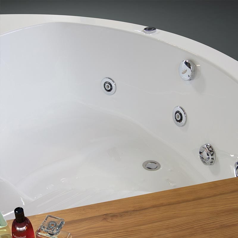 vasca da bagno angolare dettaglio idromassaggio laura relax design