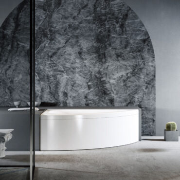 vasca da bagno asimmetrica acrilico sofia relax design