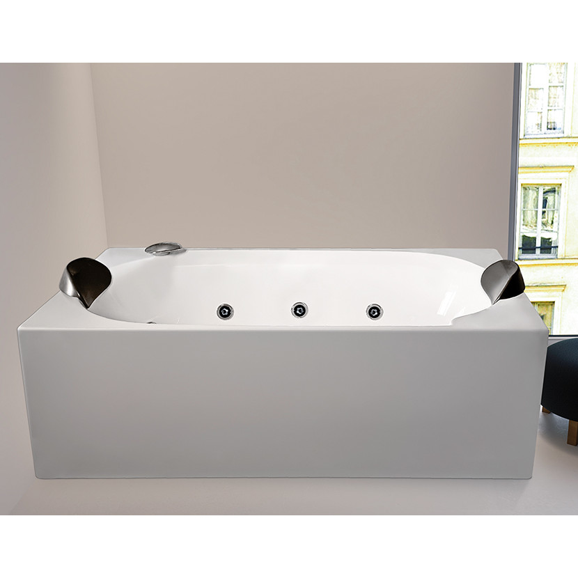 tramontana sthatus rectangular whirlpool bathtub