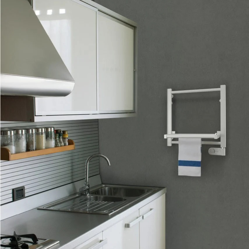 elektrischer handtuchwärmer weiß küche detailing papillon deltacalor