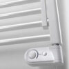 elektrischer handtuchwärmer weiß ventil detail papillon deltacalor