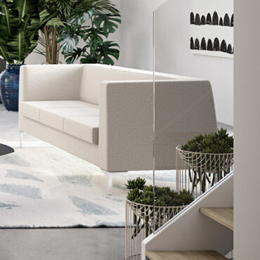 3-Sitzer Sofa Wartezimmer Holz weiß dexter sitlosophy
