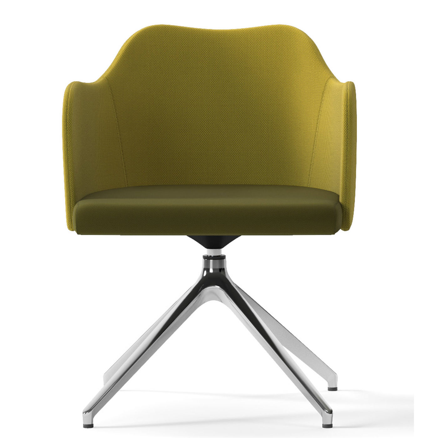 poltrona ufficio sedia base alluminio 4 gambe colorata blitz sitlosophy