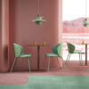 chaise d'attente base 4 pieds hêtre acier enkey sitlosophy