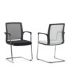 chaise d'attente de bureau en bois polypropylène chrome hola sitlosophy