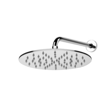 stainless steel shower head with horizontal arm 9926c7 palazzani