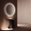 specchio da bagno illuminato led tondo ghost mirror xo vanità & casa
