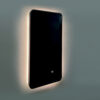 led backlit bathroom mirror black frame spectral at vanity & home