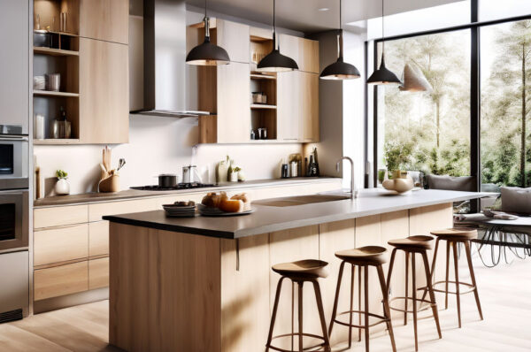 Cucina-con-penisola-Illuminazione-naturale