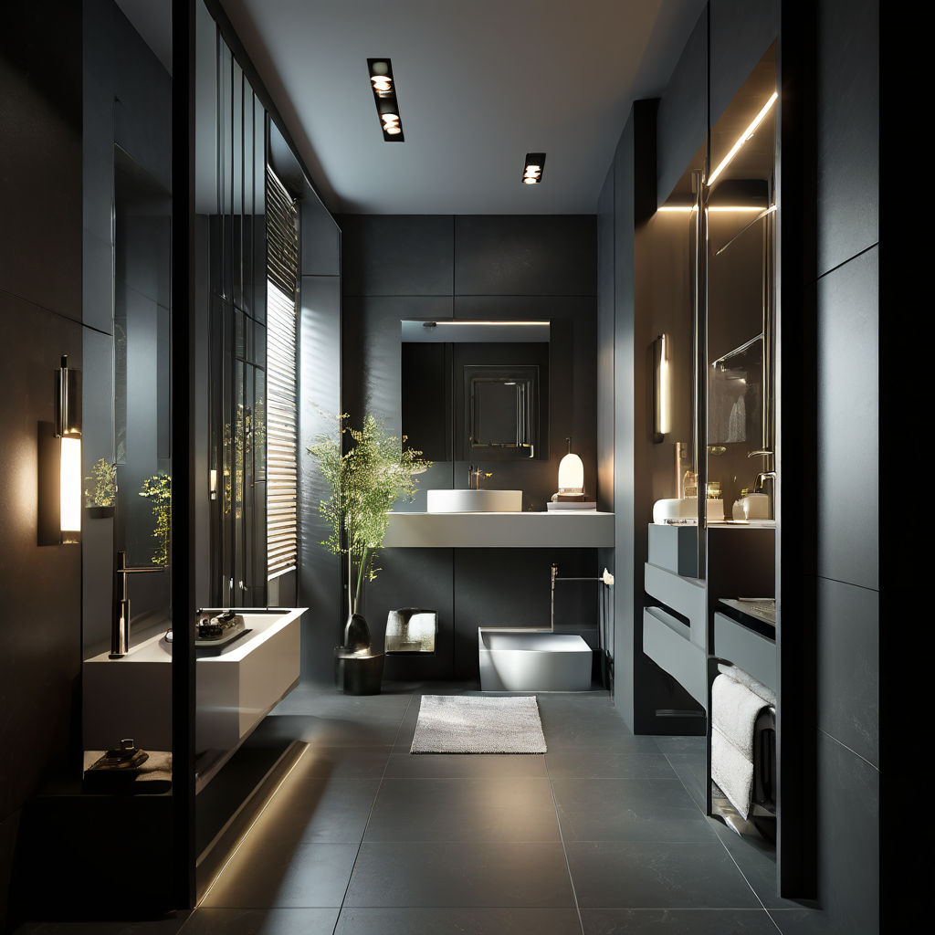 Badezimmer-dunkel-modern
