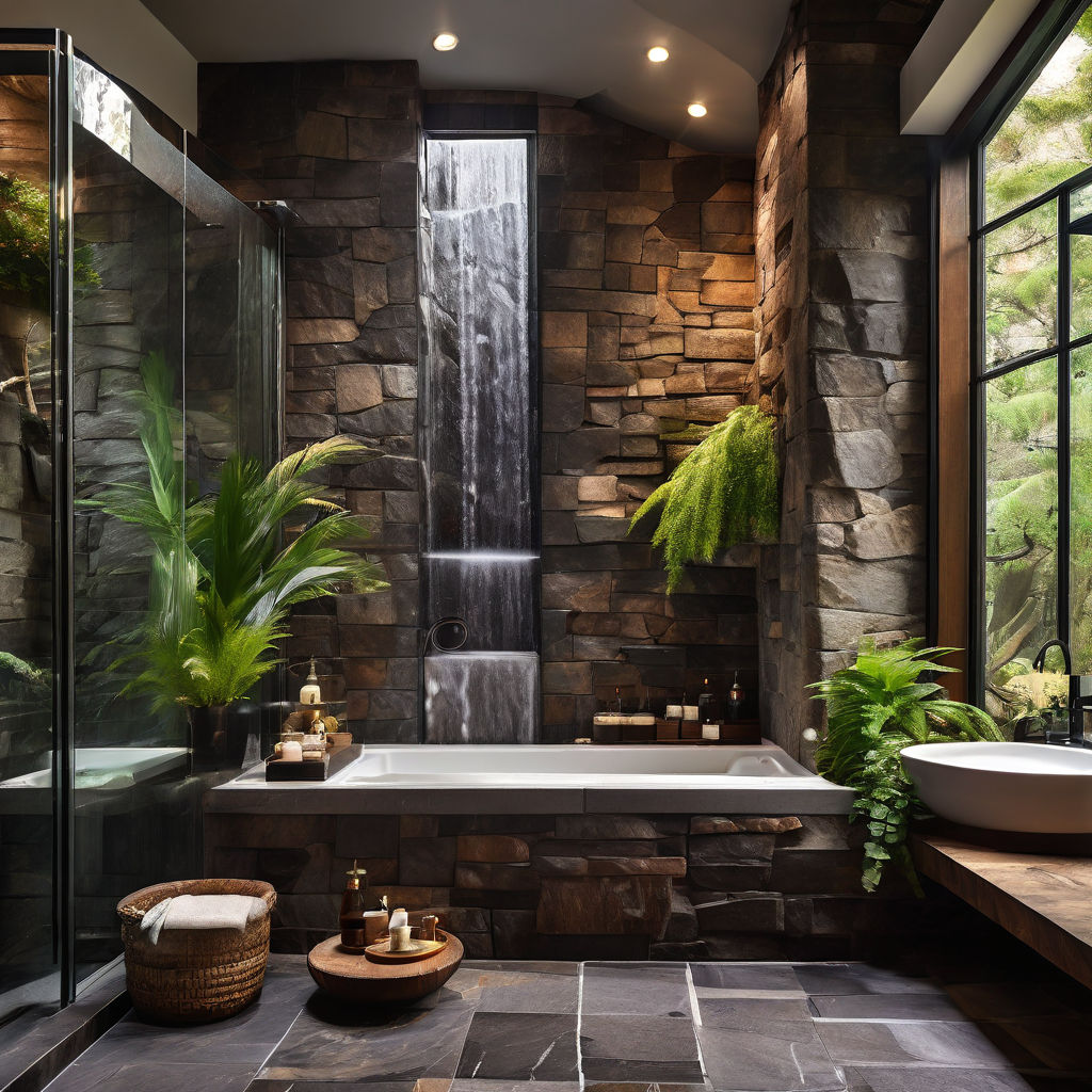 Doccia-Design-rustico-a-casacata