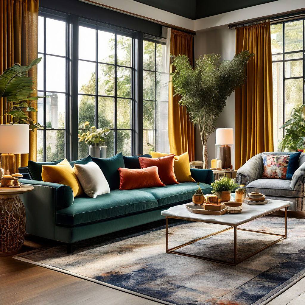 Materiali-interior-design-zona-living-varieta-di-tessuti