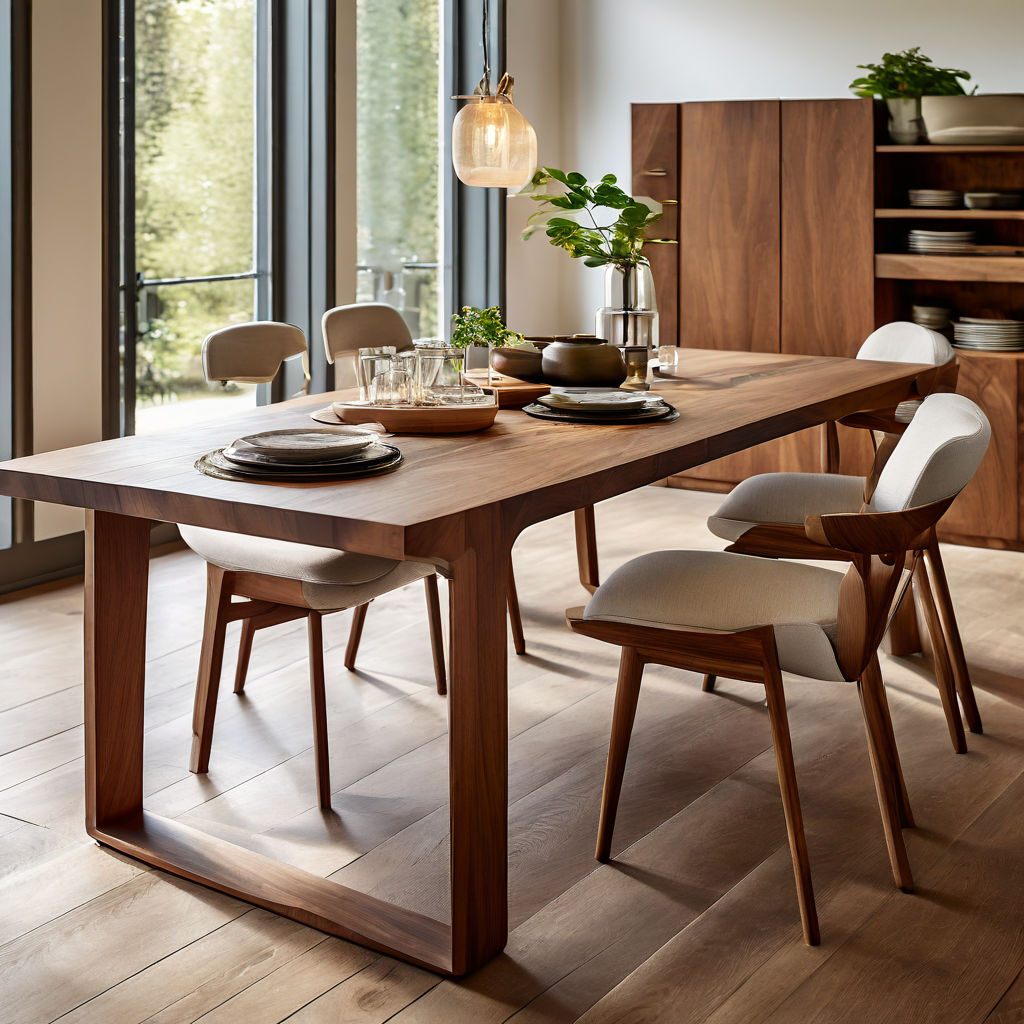 Materiali-interior-design-zona-pranzo-in-legno