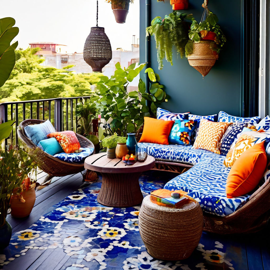 Dallage-Balcon coloré