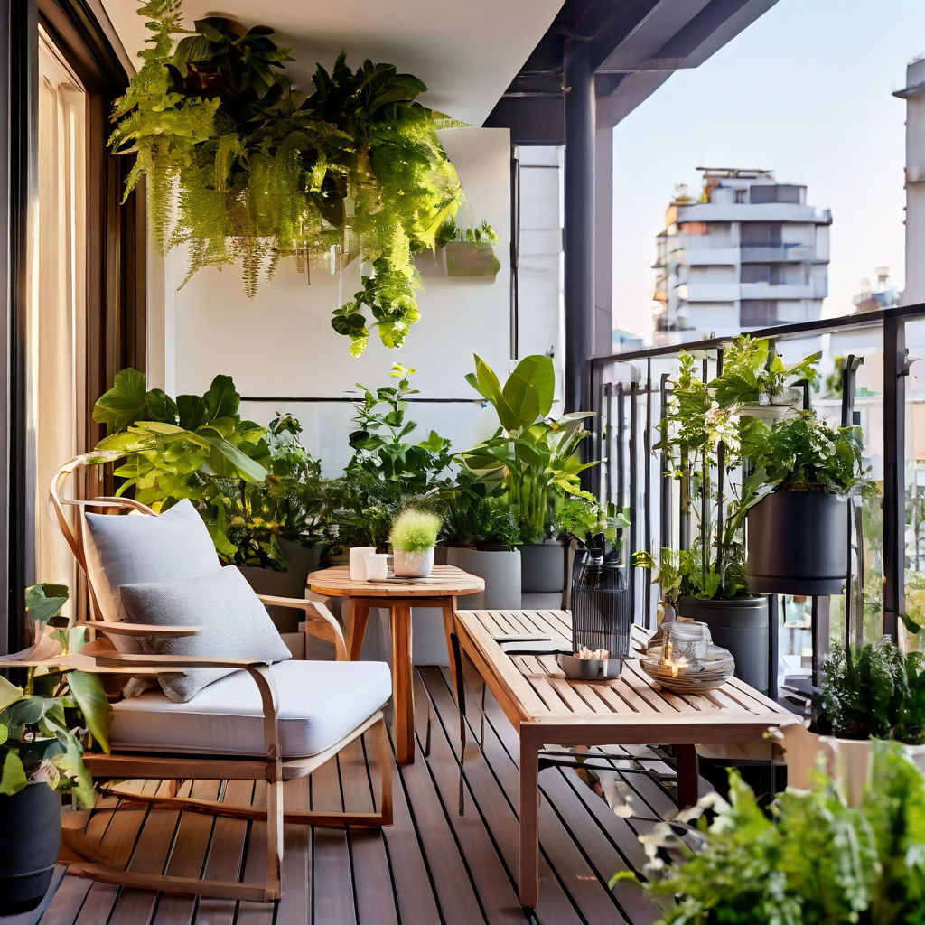Kleiner Balkon-Schutzraum