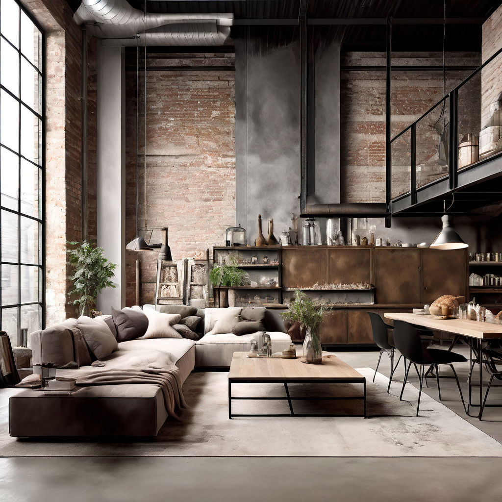 Style-industrial-area-kitchen-and-living