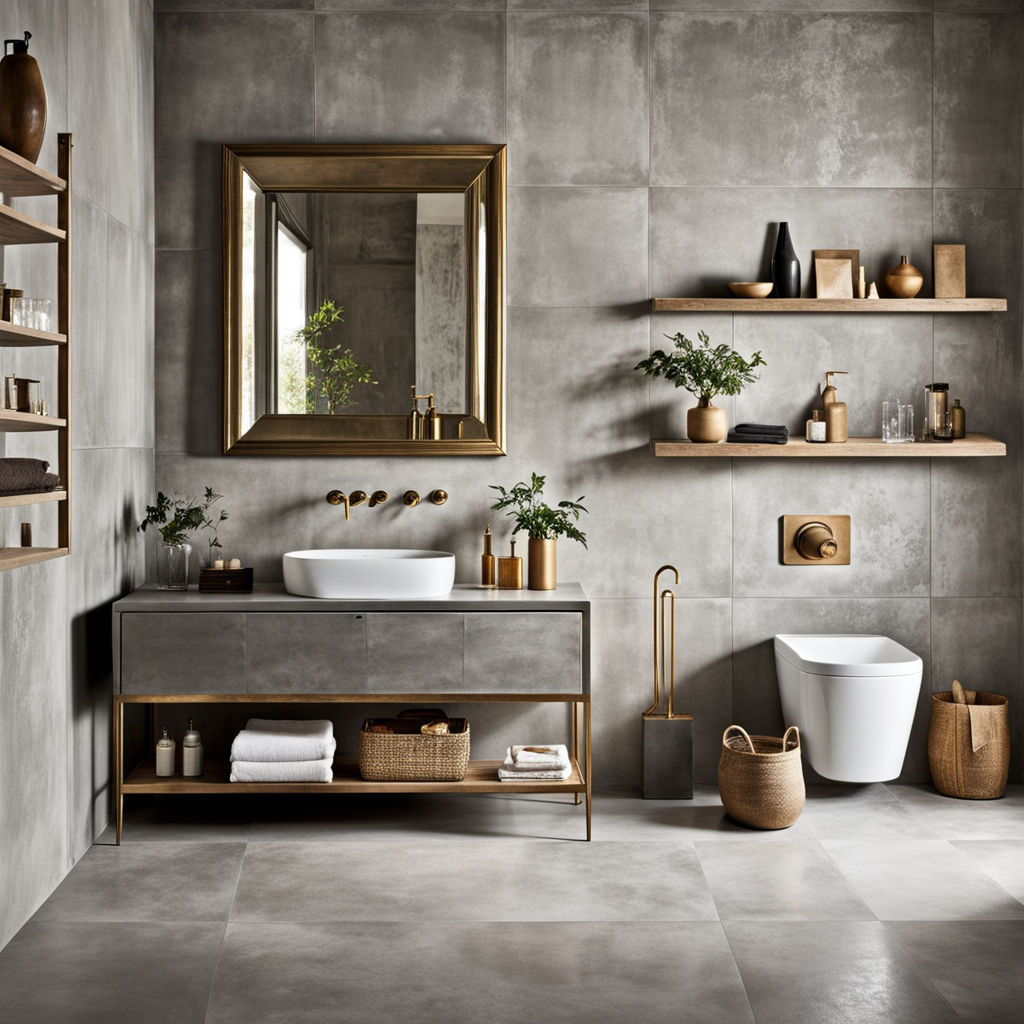 Bagno-effetto-cemento-colori-eclettico