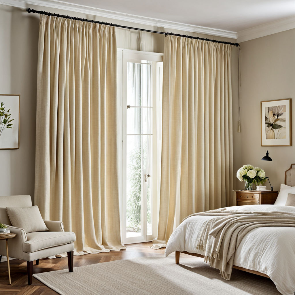 Rideaux-chambre à coucher-couleurs élégantes-lumière