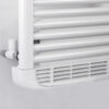 scaldasalviette idraulico elettrico bianco dettaglio termoventilatore dryer plus misto deltacalor