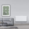 termoarredo elettrico piastra bianco design living moderno oasis deltacalor