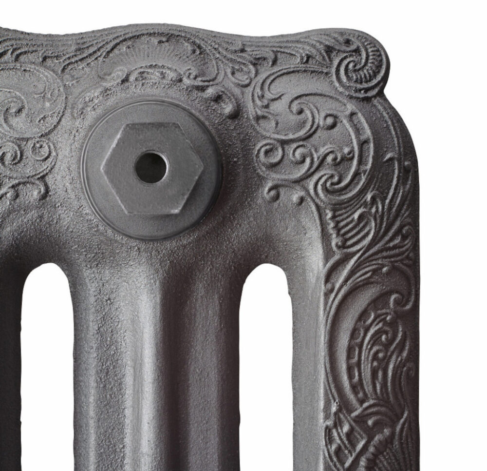 termoarredo living ghisa dettaglio colorato retrò tiffany scirocco