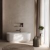 vasca da bagno acrilico bianco opaco design moderno galya glass