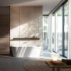 bath tub design acrylic matte white wall center meilin glass