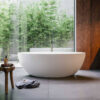 vasca da bagno freestanding design hardlite bianca denver glass