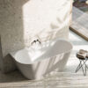 baignoire blanche mineralite design moderne queen glass