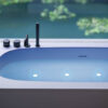 vasca idromassaggio freestanding cromoterapia hardlite whirlpool reef glass