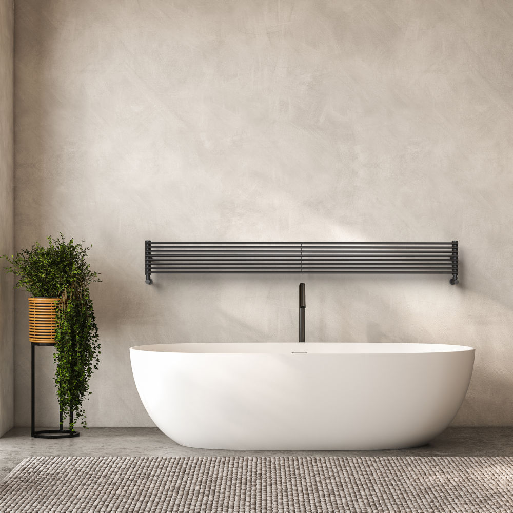 termoarredo idrualico bagno tubolare colorato hegoline 13 orizzontale deltacalor