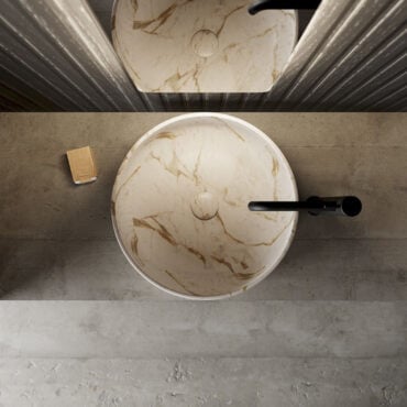 arbeitsplatte becken calacatta marmor mod pietre nic design