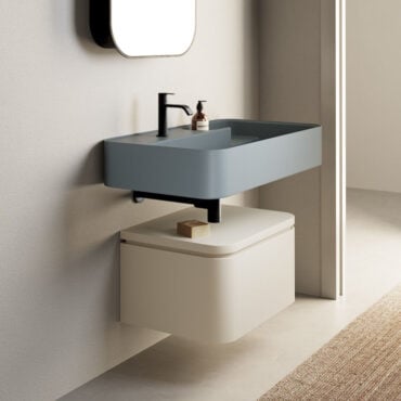 countertop or wall-hung ceramic washbasin colorful texture nic design