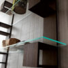 libreria living legno vetro design dettaglio infinity compar