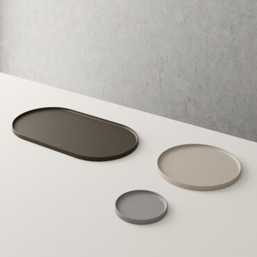 ceramic tray holder oval weave nic design