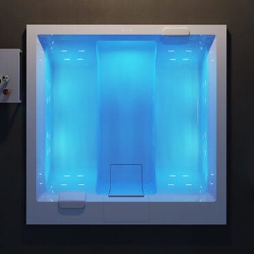 minipiscina freestanding idormassaggio cromoterapia time 220 relax design