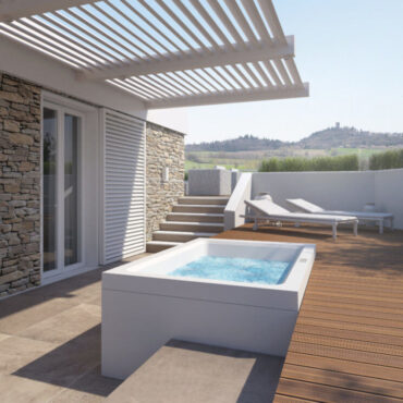 Mini-Whirlpool mit integrierter Chromotherapie Stau 180 Relax Design