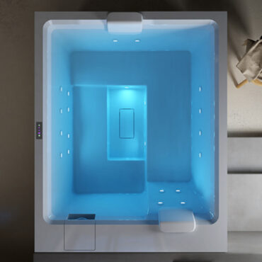 mini bain à remous chromothérapie en fibre de verre 200 relax design