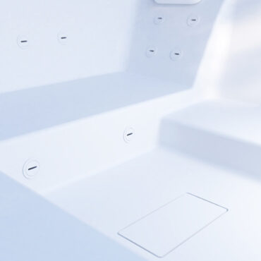 minipiscina idromassaggio freestanding vetroresina dettaglio stage 220 relax design