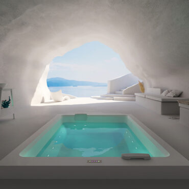 minipiscina incasso con idromassaggio cromoterapia jam 200 relax design